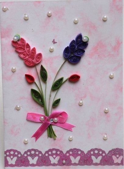 Pink - Shaded Greeing Card